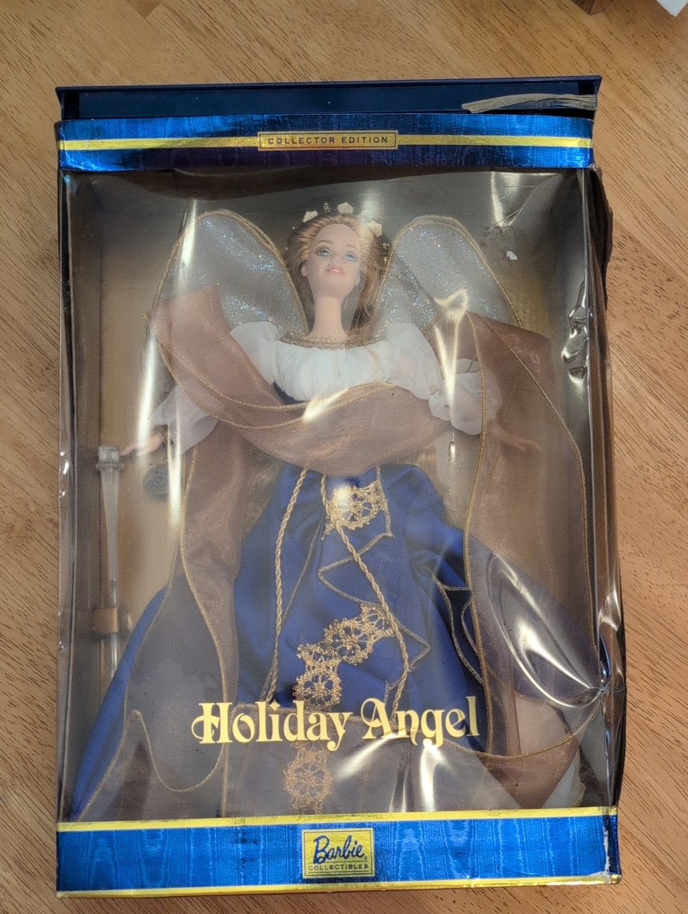 Barbie Holiday Angel Doll - Blue and Gold